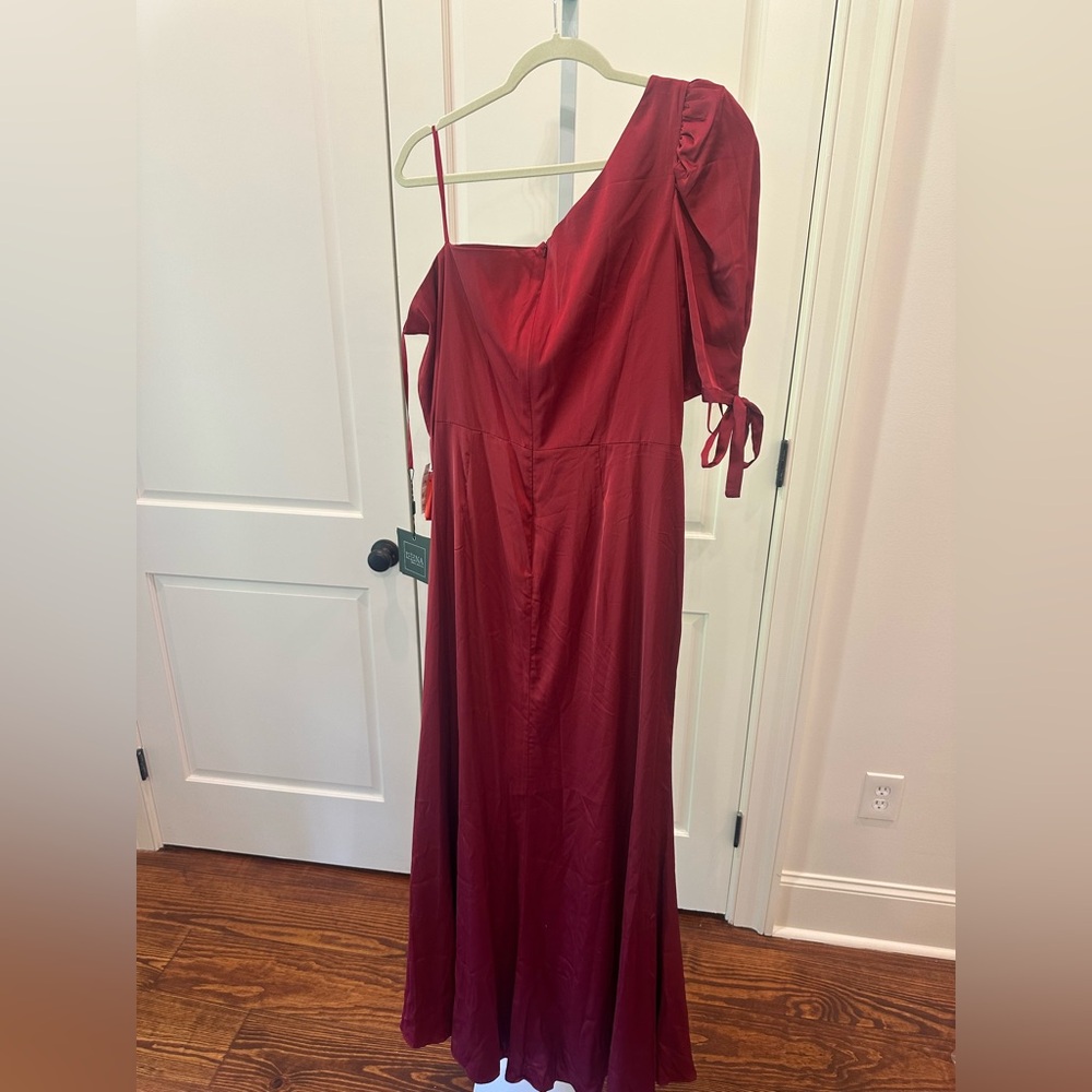 Mac Duggal Puff Sleeve One Shoulder Gown NWT 55632 - Picture 10 of 11